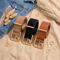 Sienna – The wide gold-buckle belt