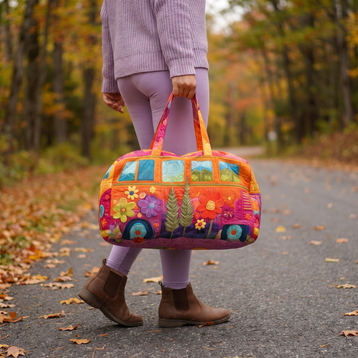 Wander weekender carried by hand, real 18 inch size